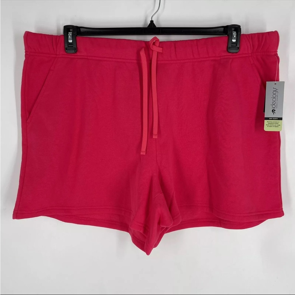 Ideology Womens Pink Casual Lounge Sweat Shorts Plus Size 4X NEW